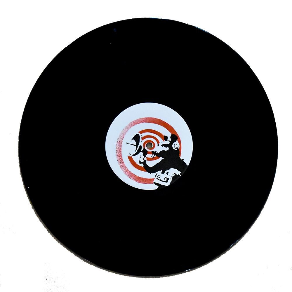 Dirty Funker Future (Radar Rat Grey Cover Record) - Gray Print by Banksy
