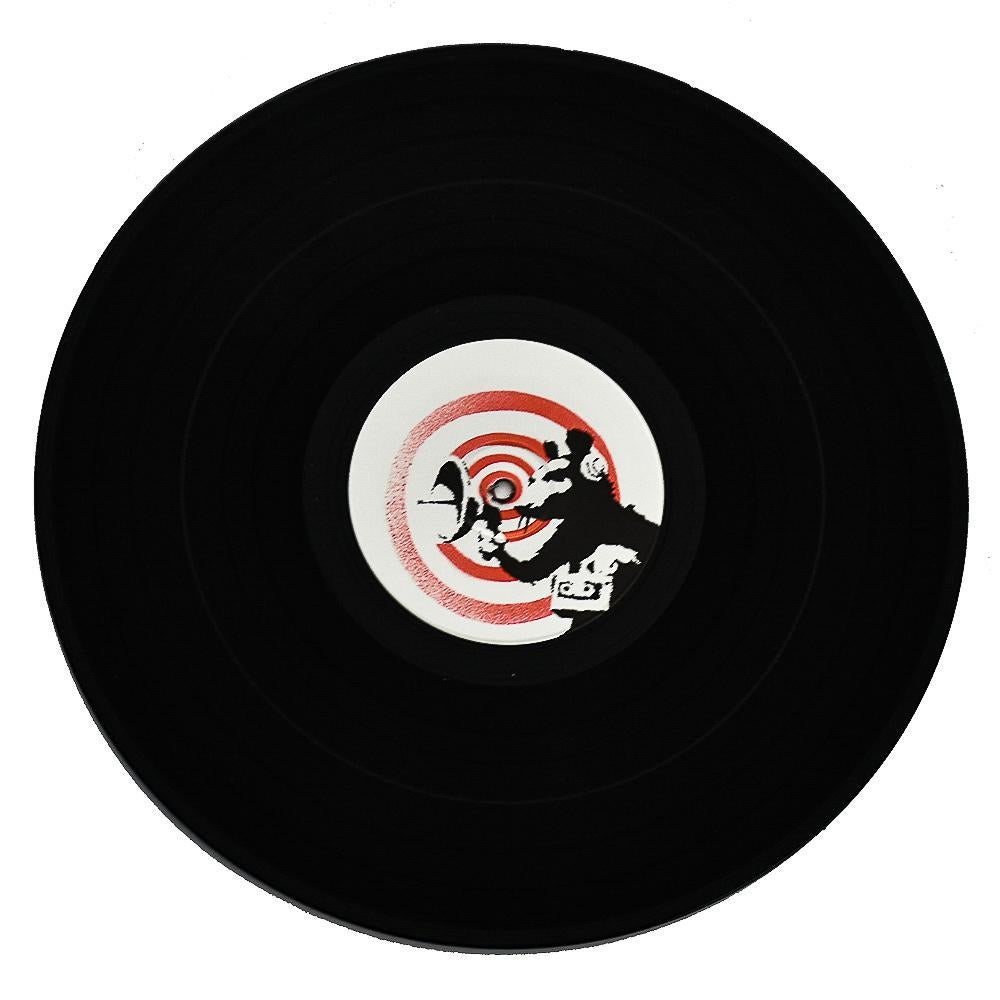 Dirty Funker Future (Radar Rat White Cover Record) - Gray Print by Banksy