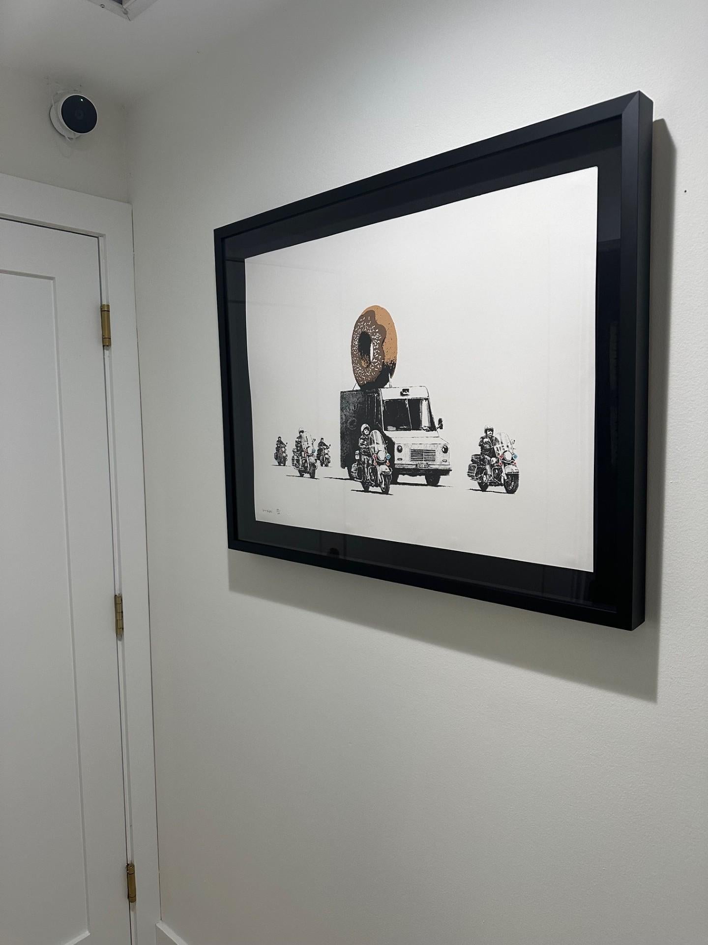 Donuts Chocolate - Print Arte callejero de Banksy
