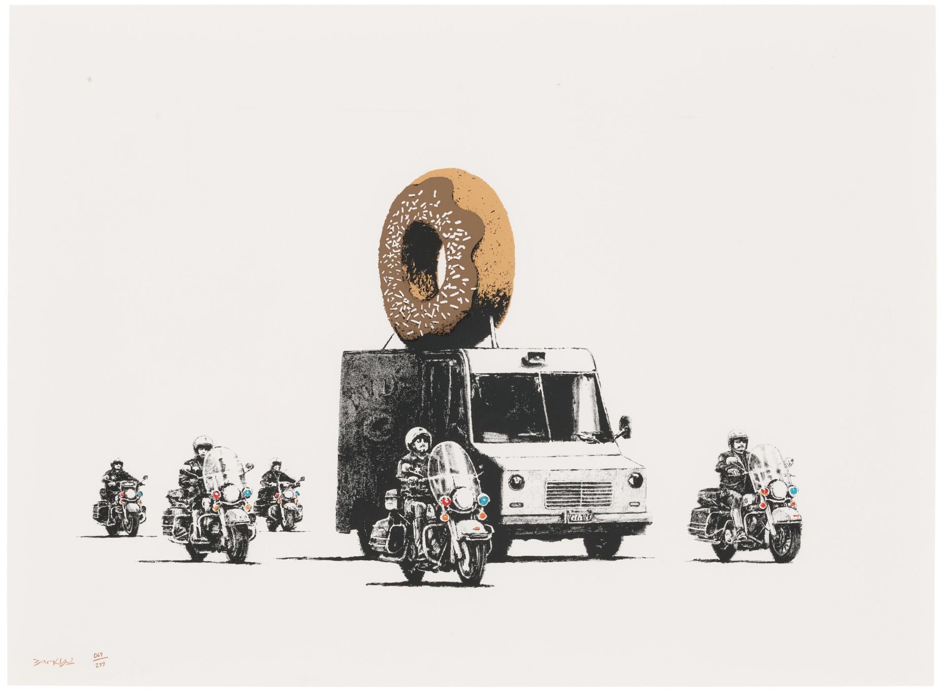 Print de Banksy - Donuts Chocolate