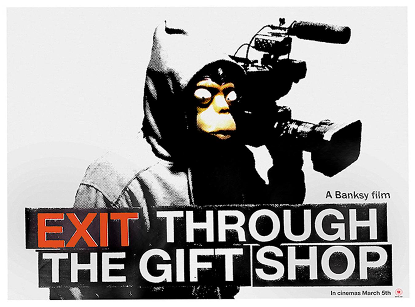Exit Through The Gift Shop (Póster de cine Quad del Reino Unido)