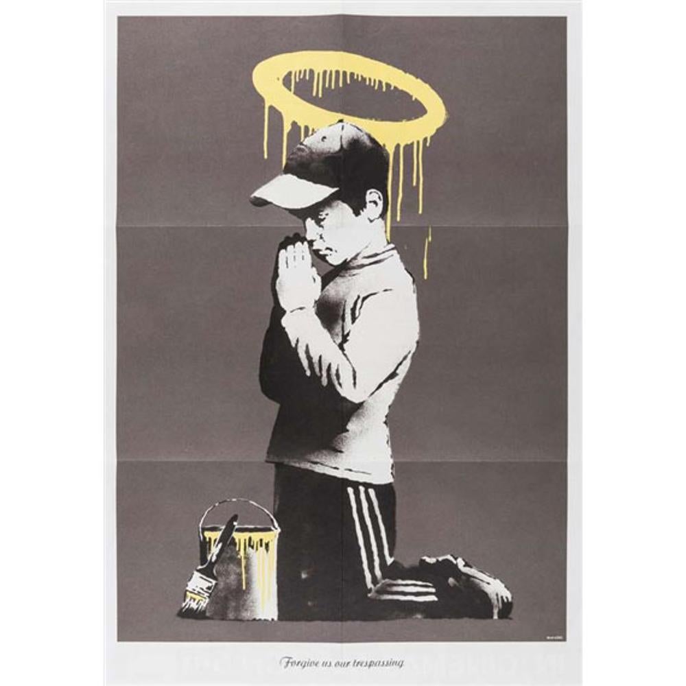 Lithographie offset sur papier

Taille : 41,9 x 59cm, plié.

Description : Lithographie officielle réalisée par Banksy. Plaque signée en bas à droite.