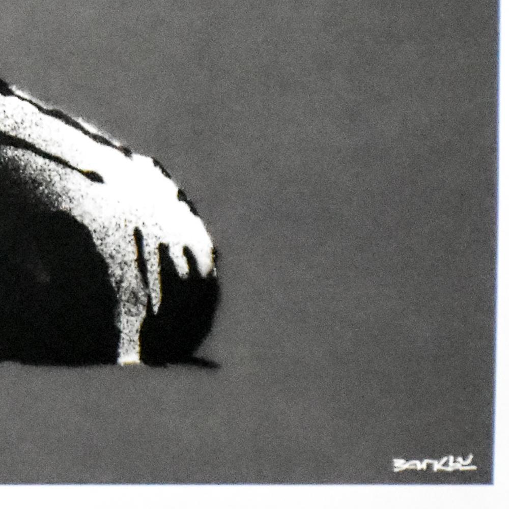 Vergib uns unser Vergehen (mit Original Don't Panic-Umschlag) (Streetart), Print, von Banksy