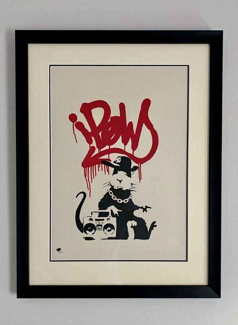 Gangsta-Ratte (Streetart), Print, von Banksy