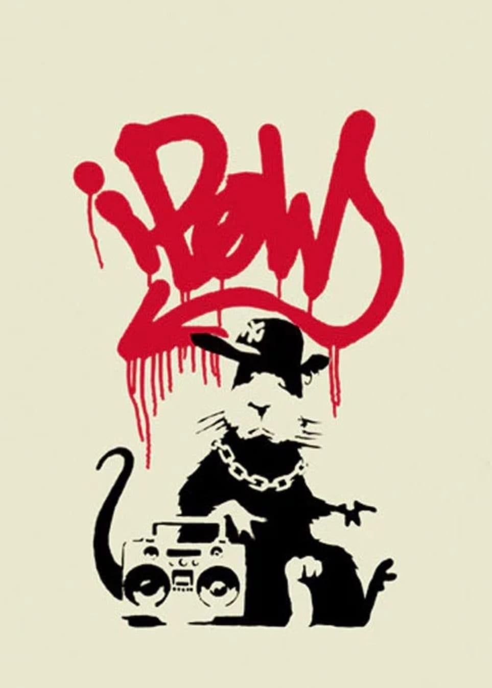 Gangsta-Ratte – Print von Banksy