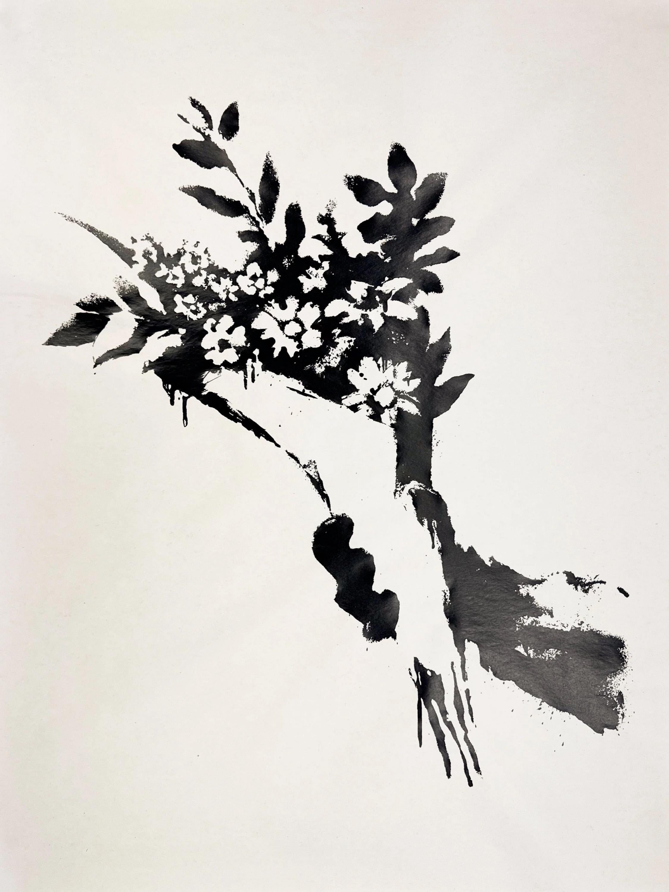 GDP Flower Thrower - Print by Banksy