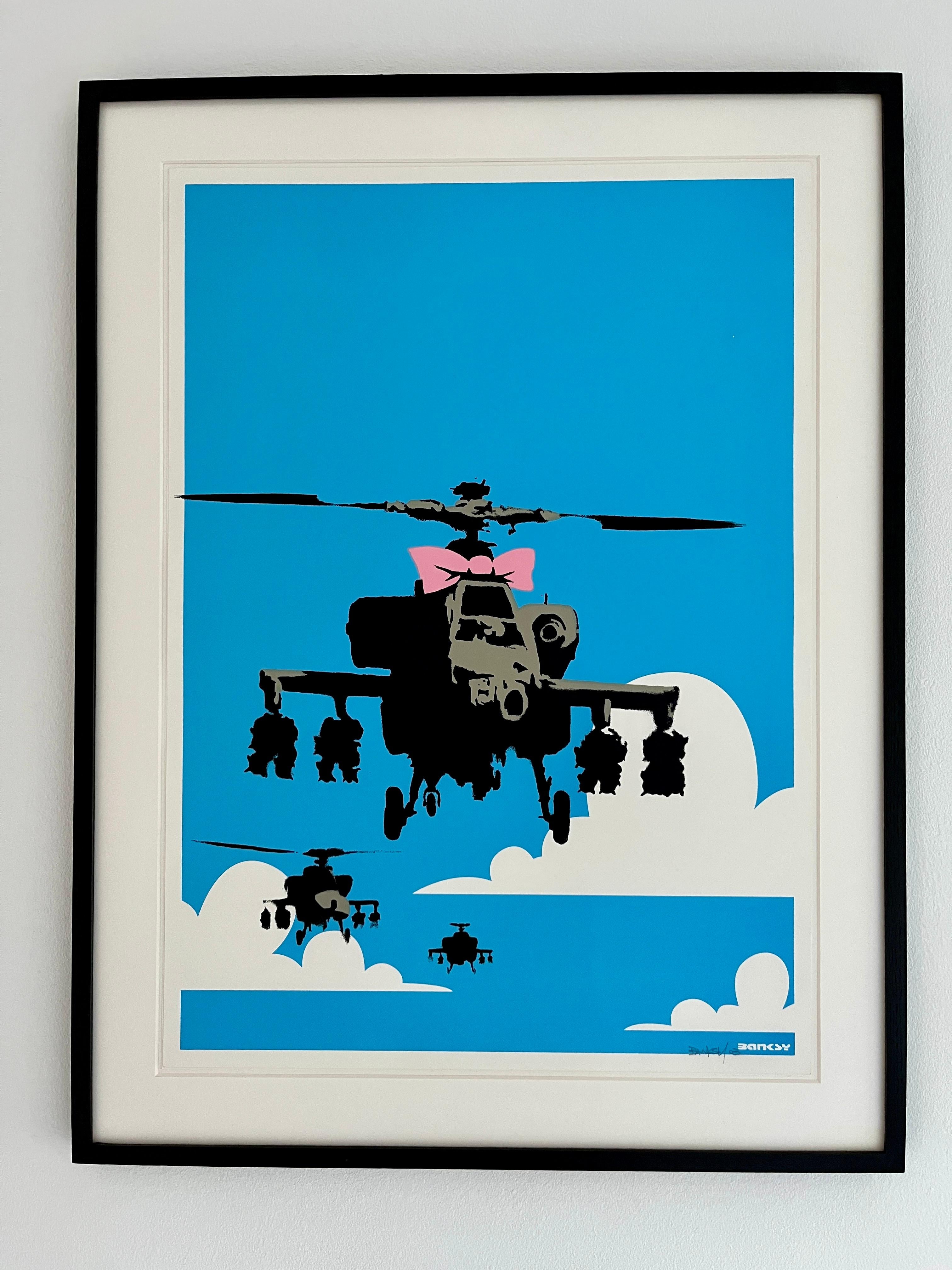 Banksy Figurative Print - "Happy Choppers".
