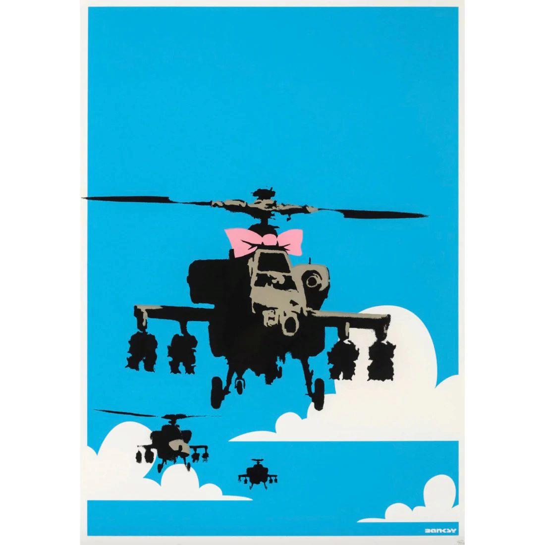 Banksy Print - Happy Choppers - unsigned