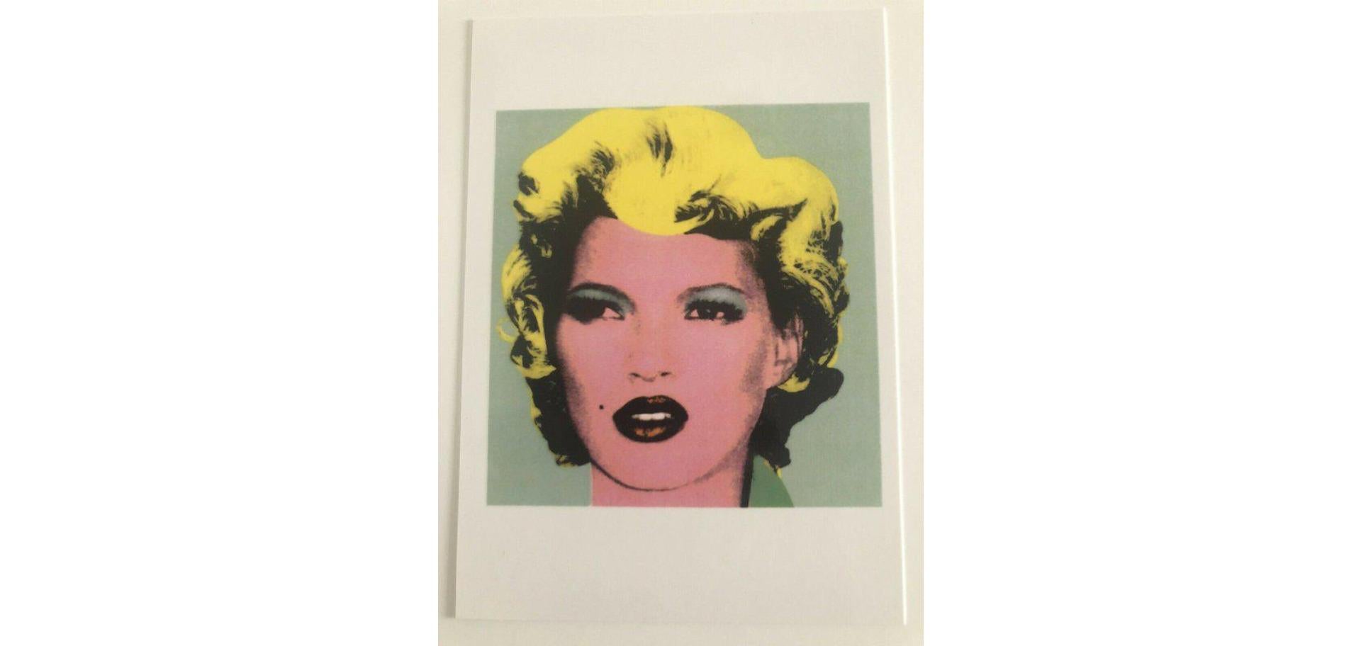 Kate Moss (Crude Oils), Print on Card, 2005 by Banksy 1