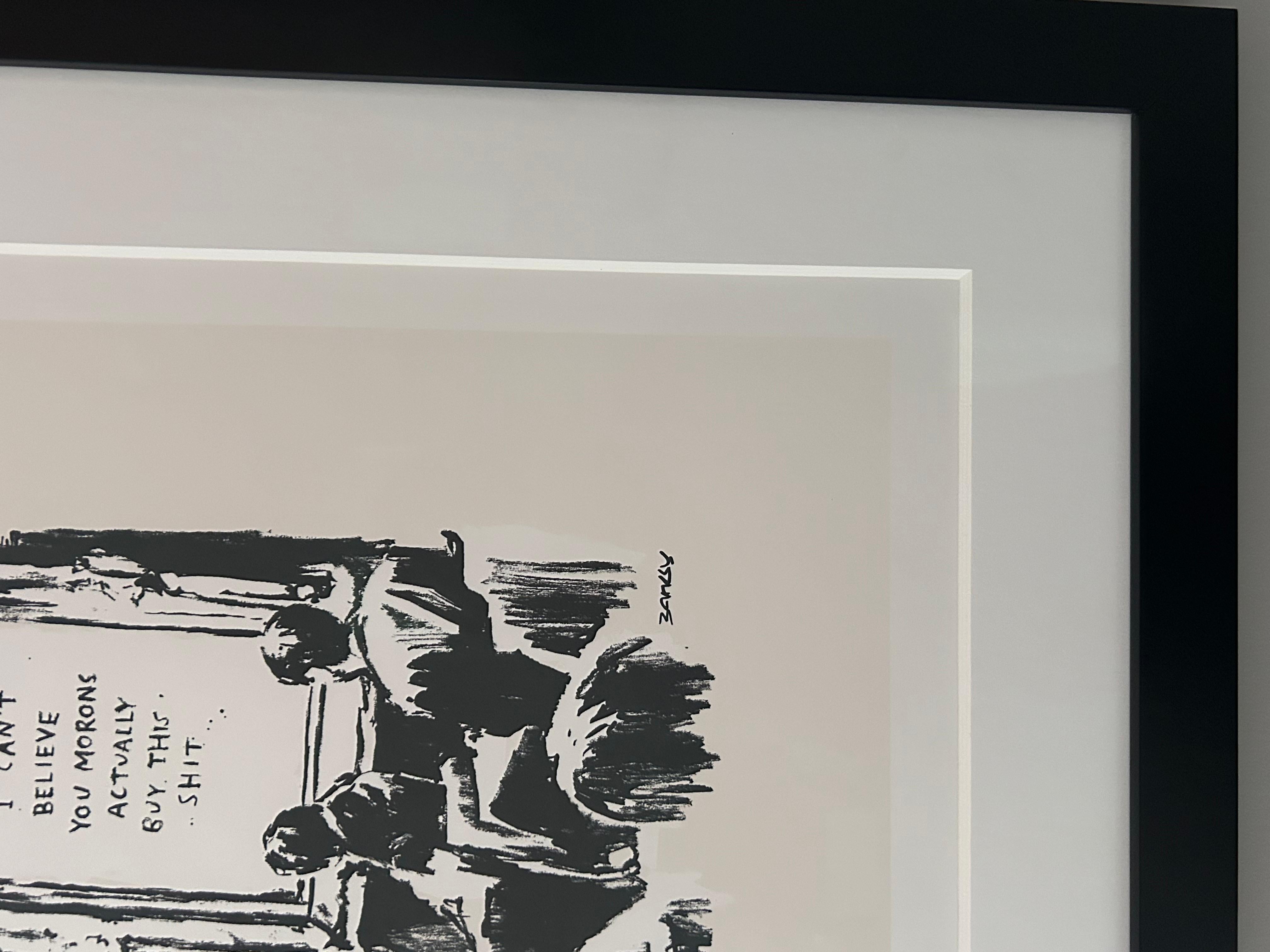 Morons (Unsigned) - Contemporary Print by Banksy