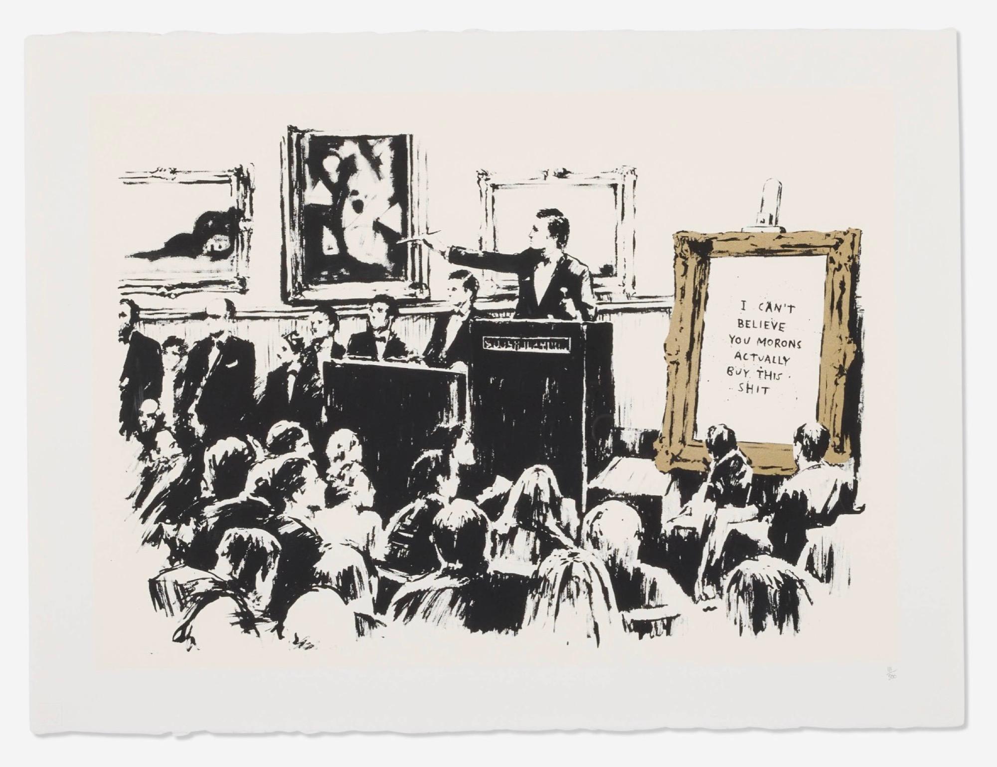 Banksy Interior Print - Morons (Unsigned)