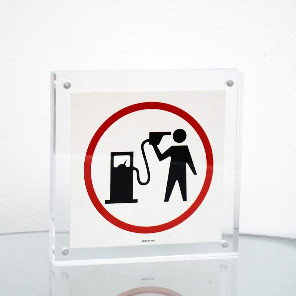 Adesivo Petrolhead BNK/5Y 027 (con cornice) - Print di Banksy