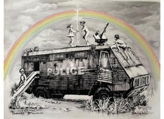 Police Riot Van (Dismaland Gift Print) by Banksy