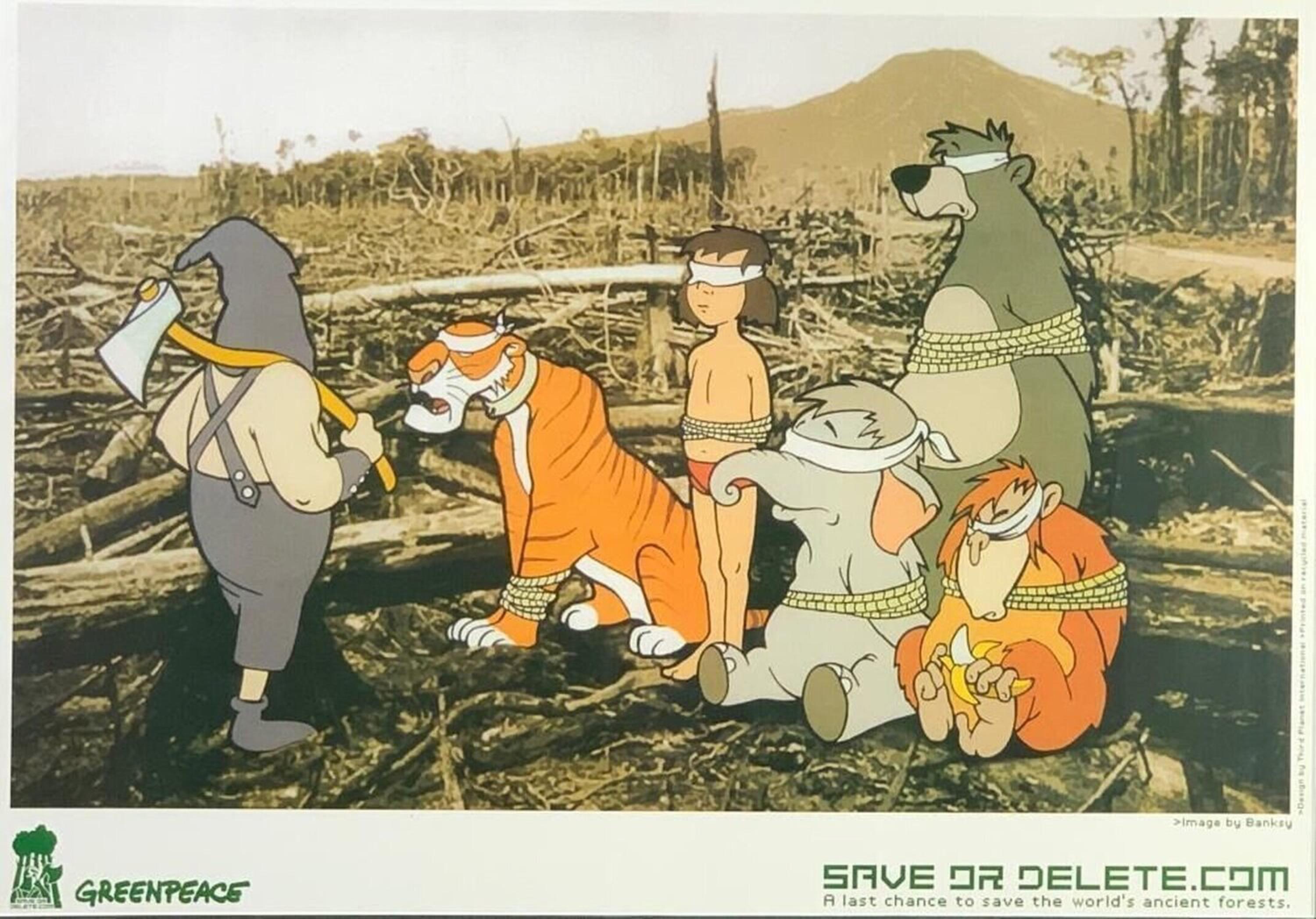 Save or Delete (Greenpeace poster) - Print by Banksy