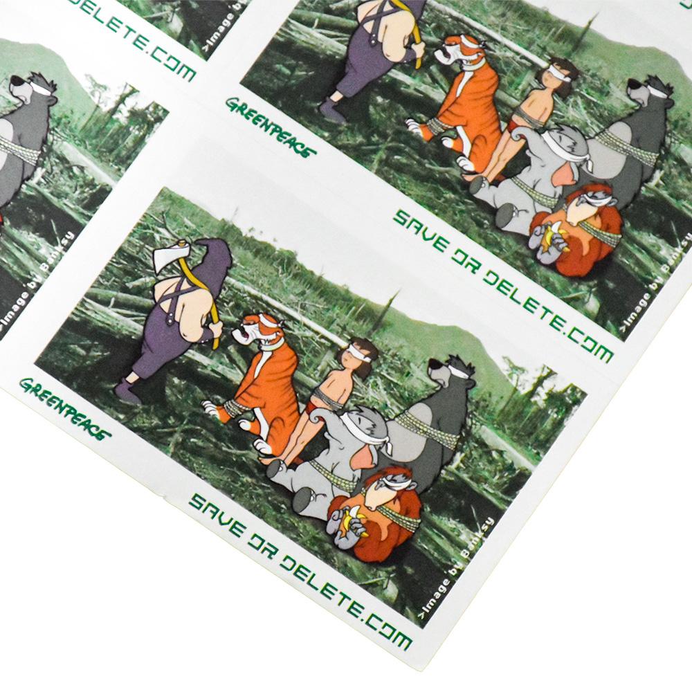 Enregistrez ou déconnexionnez l'affiche Greenpeace (avec la feuille du bâton) en vente 5