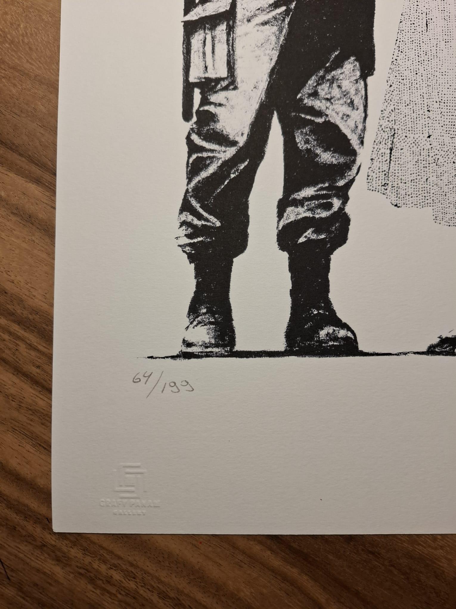 Sin título - Print Grigio di Banksy
