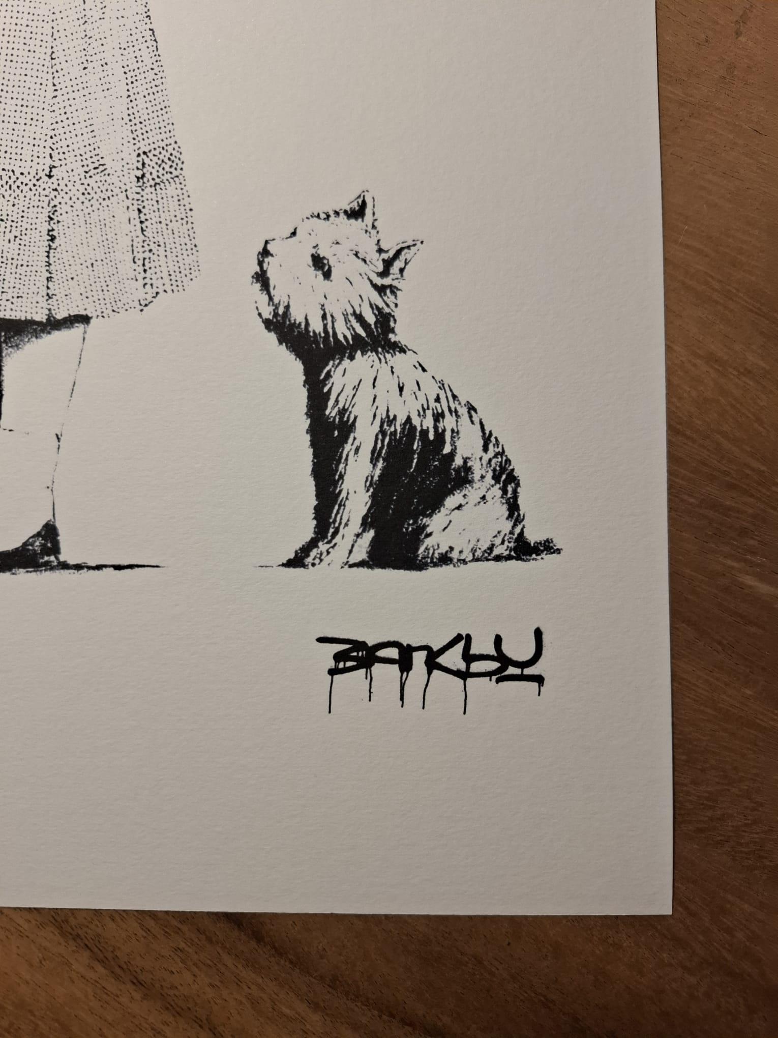 Litografia offset di Banksy 
Firma con timbro
Numerato a mano 
Sigillo dell'editore 
Certificato rilasciato dall'editore 
Serie di 199 copie
Copia 64/199
42 x 29,7 cm
