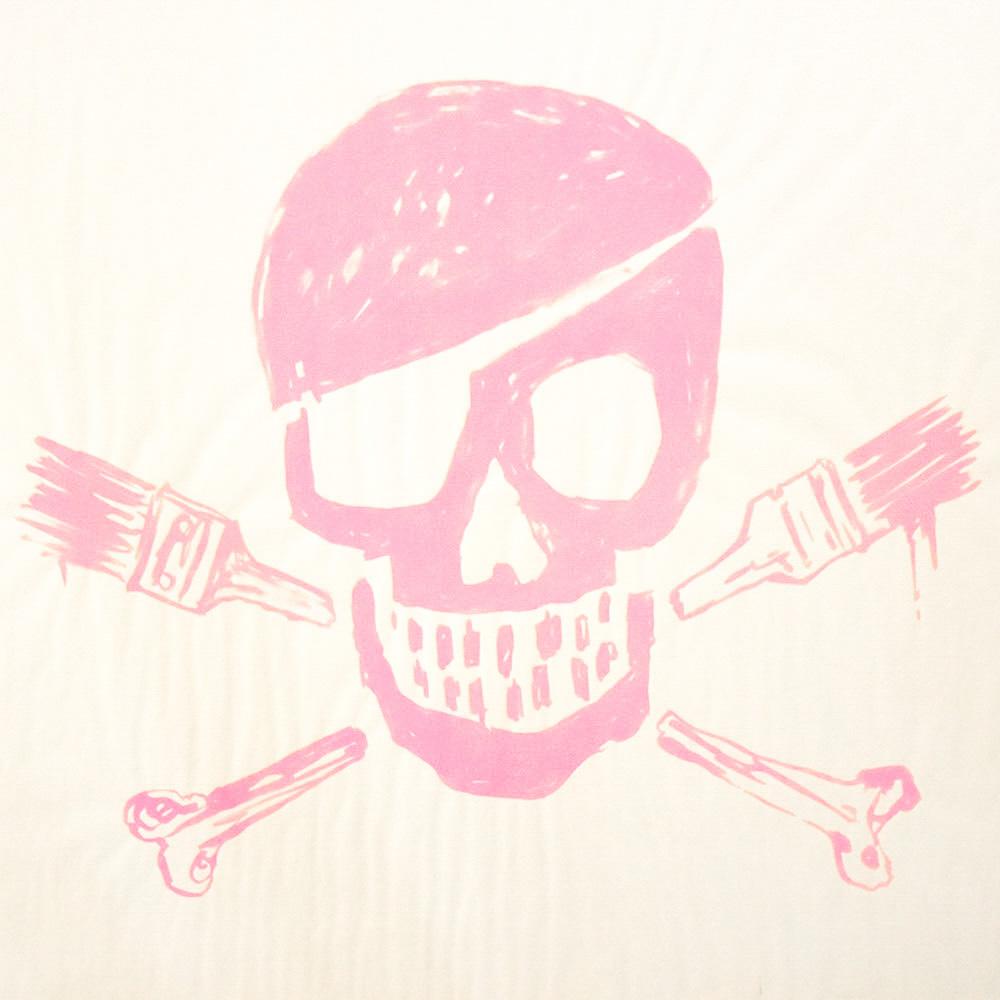 Stampa teschio (rosa) - Print Street Art di Banksy