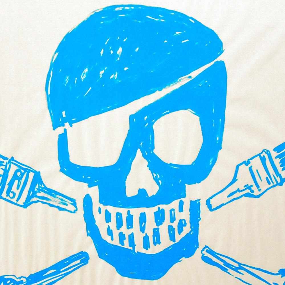 Skull Print (POW Logo Blue) For Sale 2