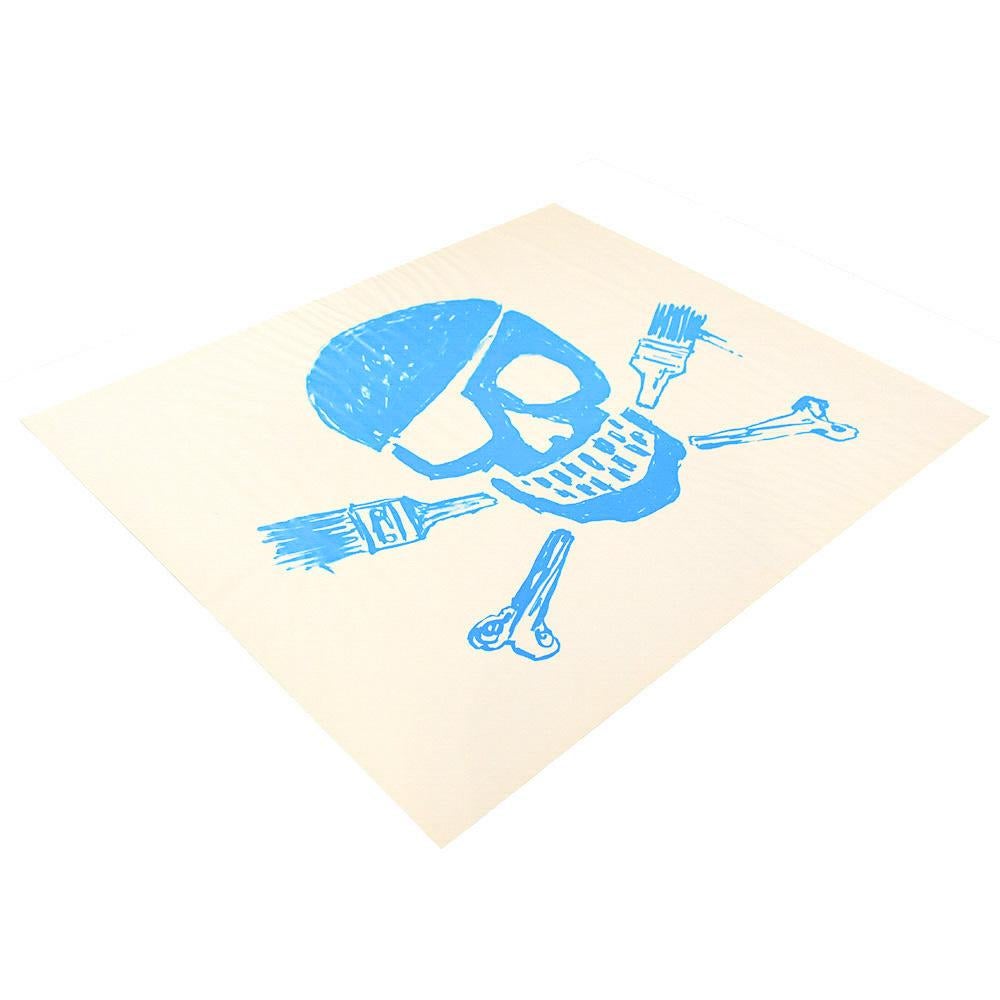 Skull Print (POW Logo Blue) For Sale 4