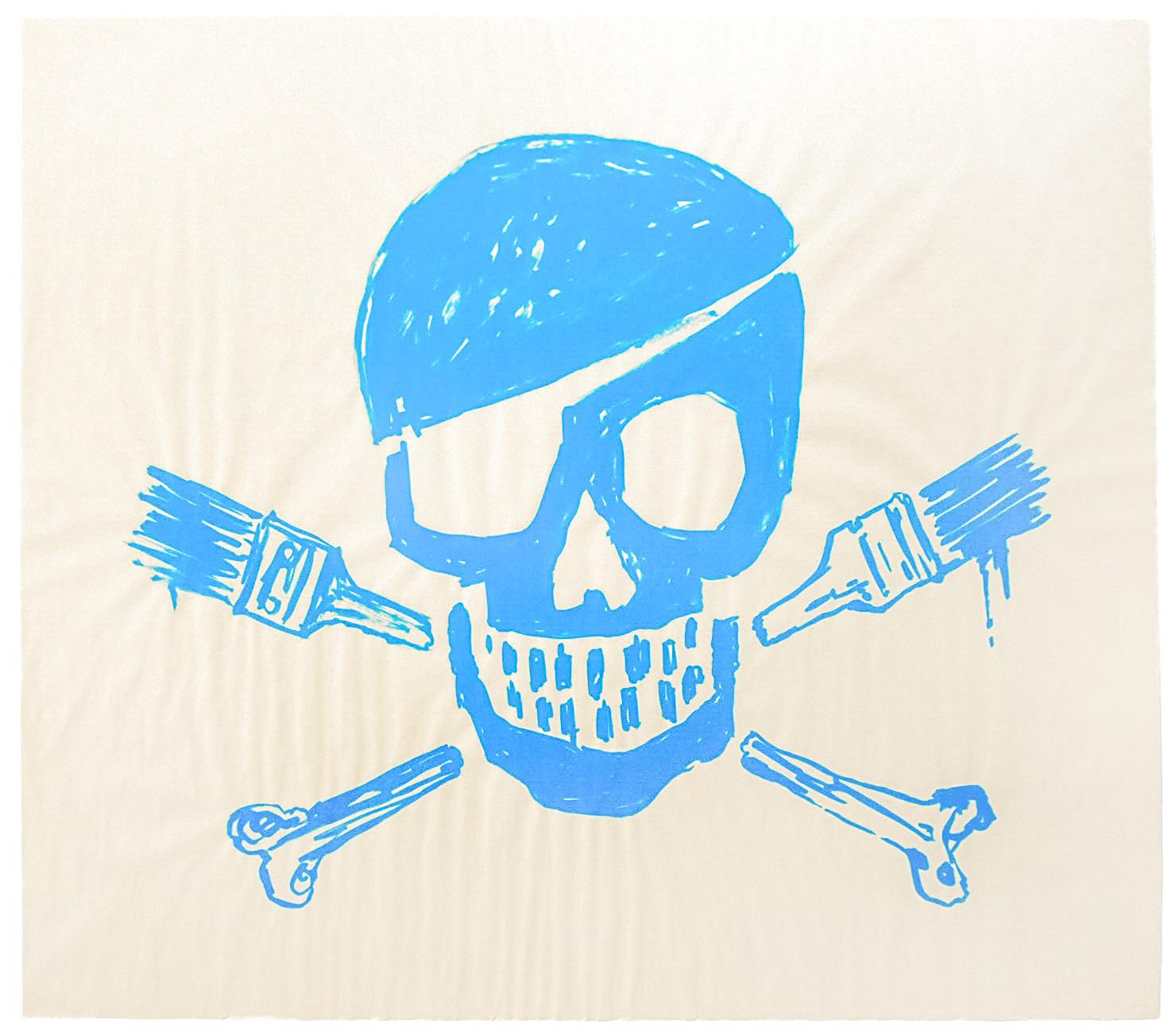 Skull Print (POW Logo Blue)