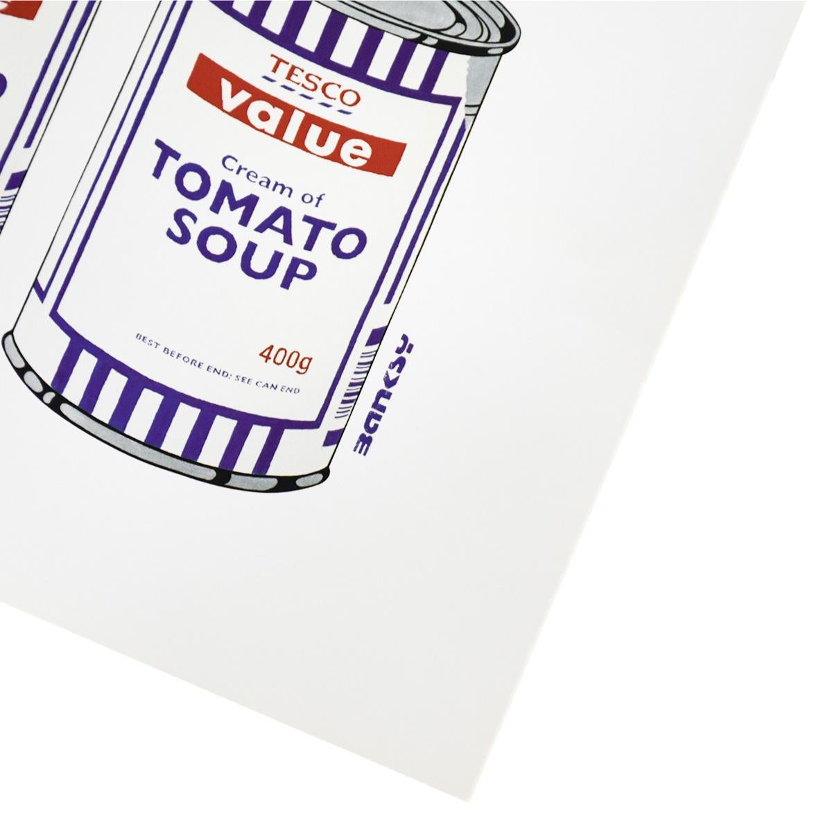 Il tubo di spedizione originale con cui questo poster è stato spedito quando è stato acquistato direttamente dall'editore di Pictures on Walls (POW) è incluso. Questo conferisce al poster un'eccellente provenienza.
Presenta le iconiche lattine di