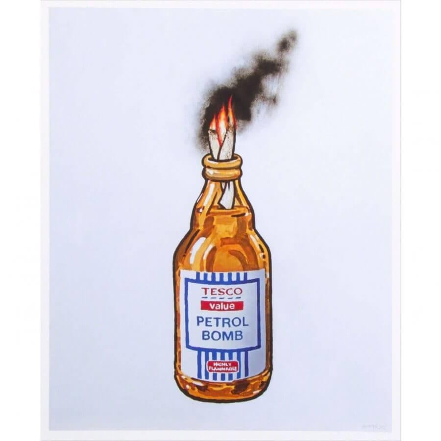Tesco Petrol Bomb by Banksy