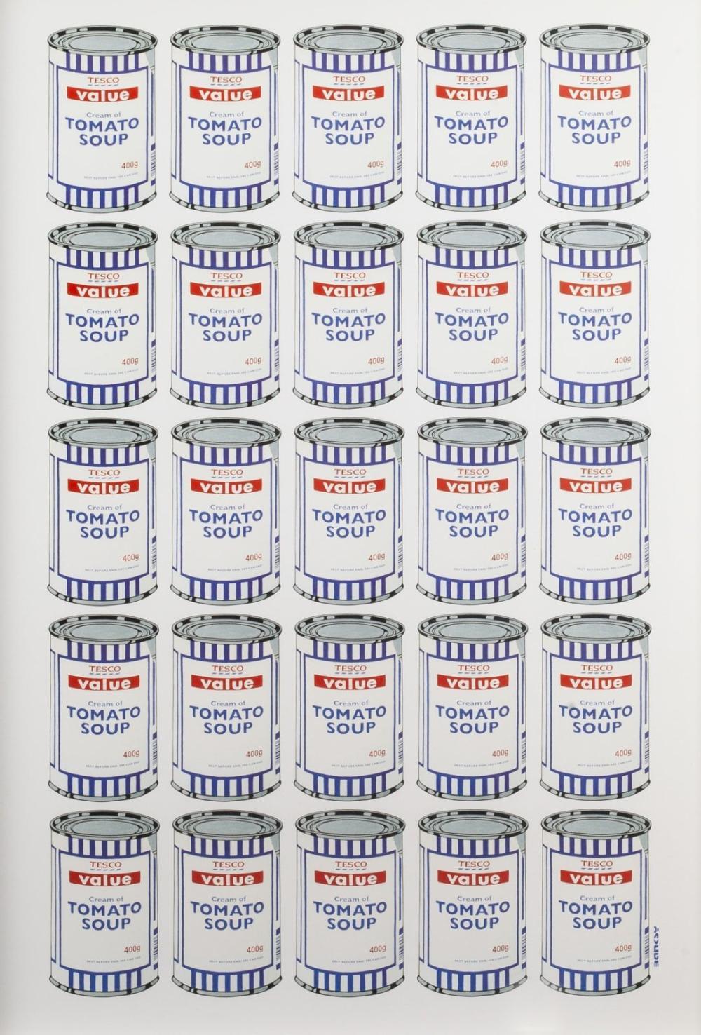 Banksy Print - TESCO VALUE TOMATO SOUP CANS