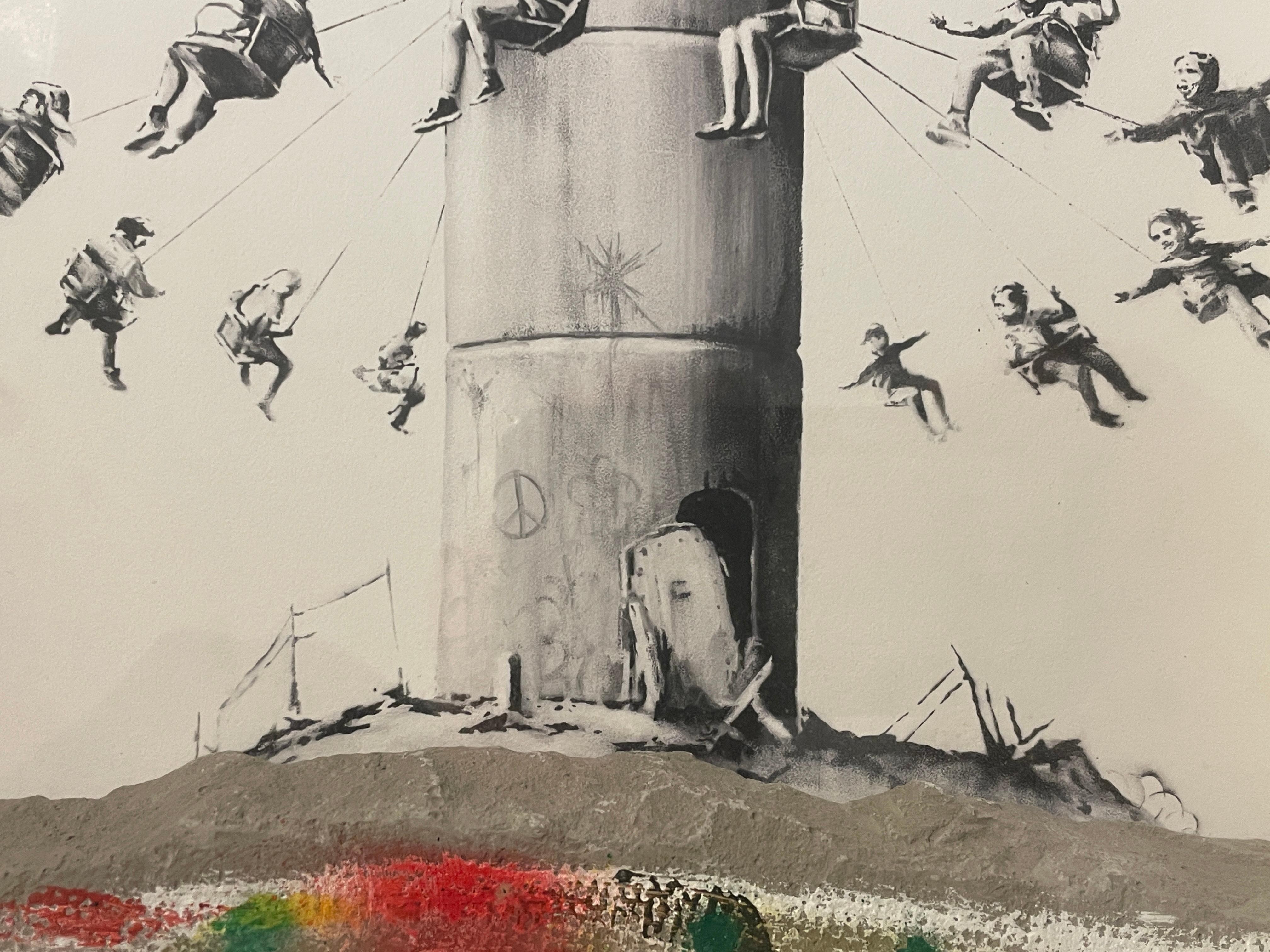 Caja del Hotel Amurallado de 2017 por Banksy Palestina Calle Contemporánea 6