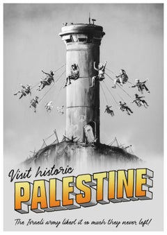 "Visit Historic Palestine" Banksy The Walled Off Hotel 2019