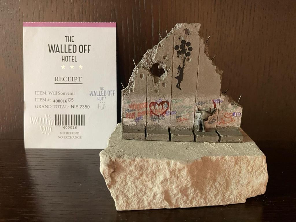 BANKSY- Wall Souvenir - From the Walled Off Hotel - Sculpture by Banksy