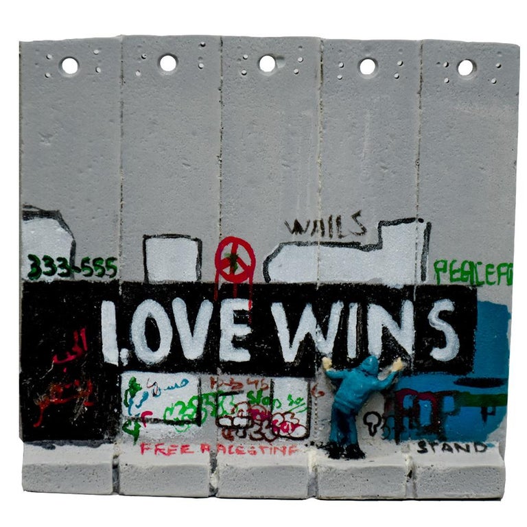 Banksy BANKSY Walled Off Hotel Love Wins Wall Sculpture For Sale at