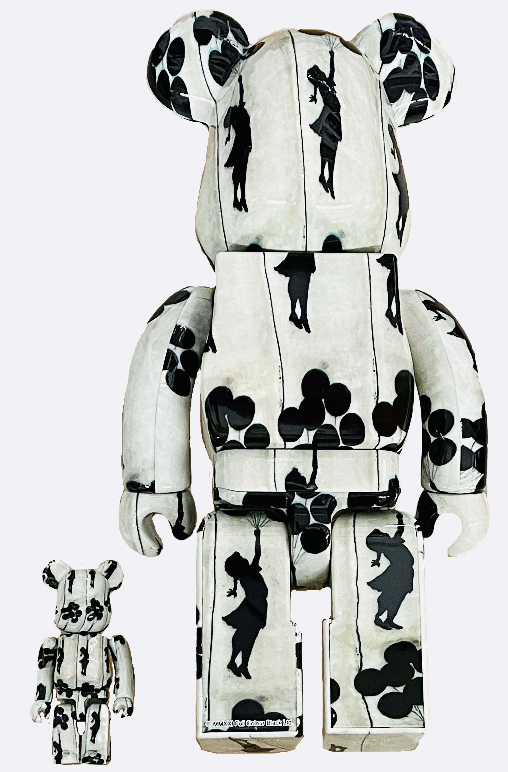 Bearbrick Flying Balloons Girl 400% (after Banksy BE@RBRICK) For Sale 2