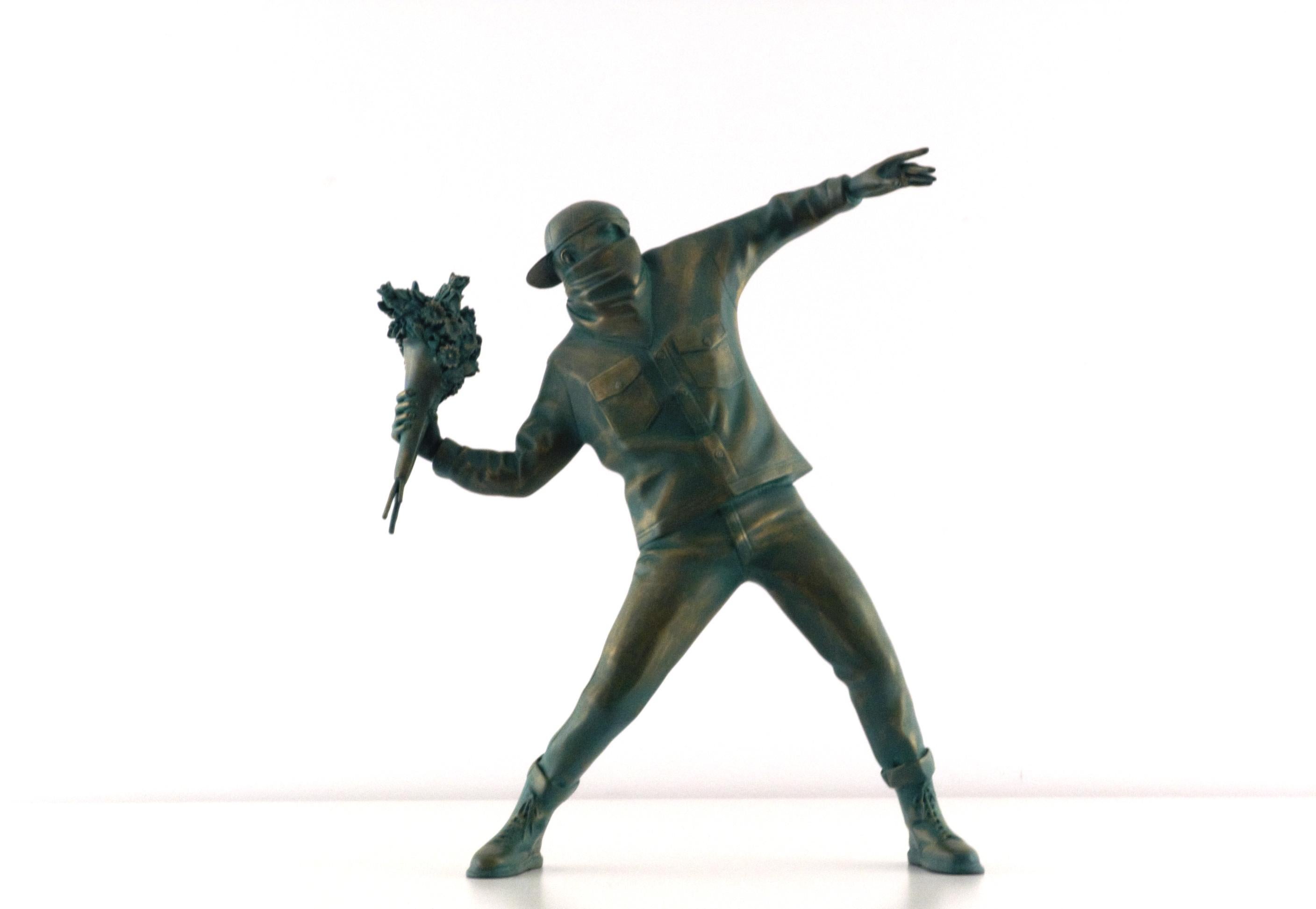 FLOWER BOMBER BRONZE STATUE 2 For Sale at 1stDibs