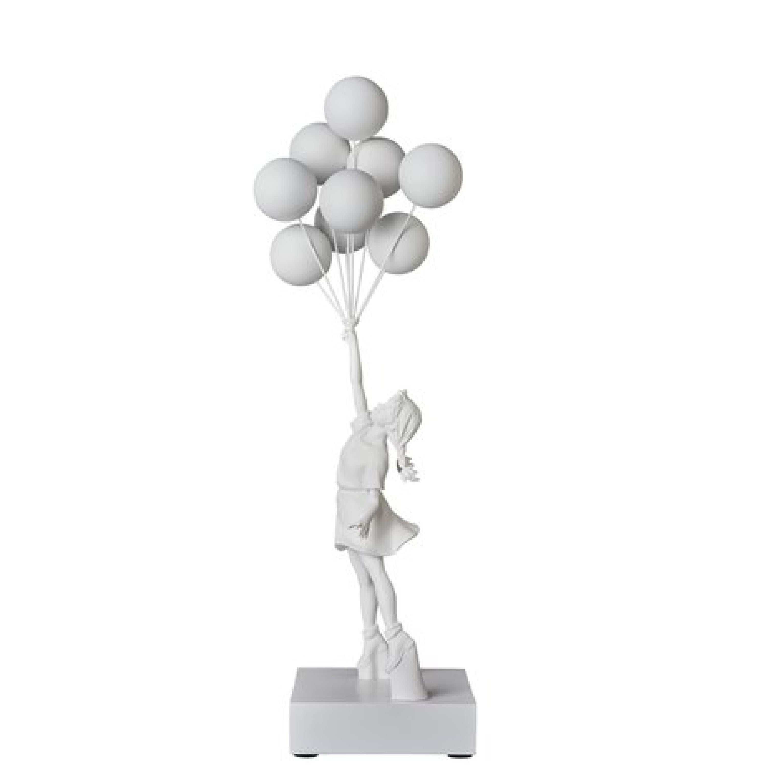 Banksy Figurative Sculpture - FLYING BALLOONS GIRL ORIGINAL