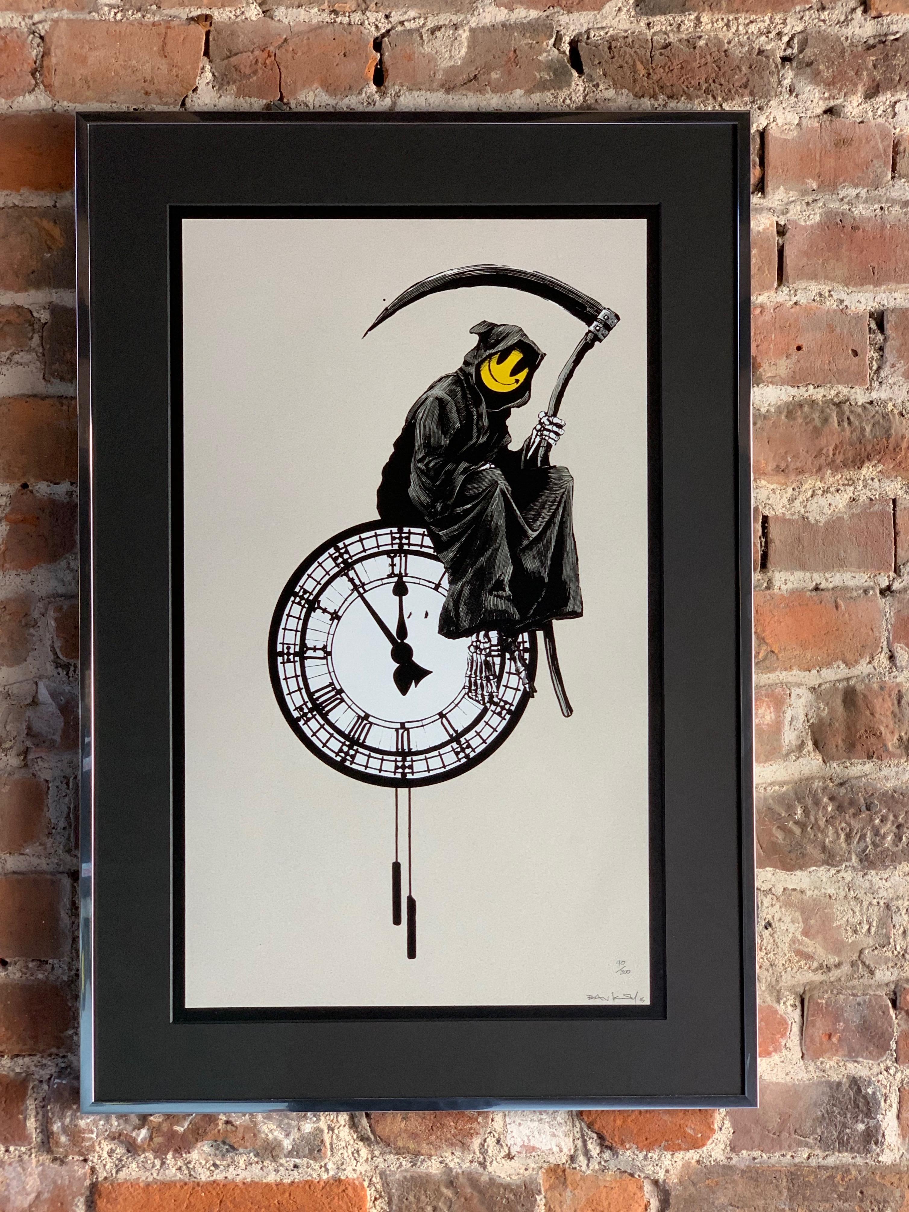 British Banksy Grin Reaper 2005 Signed