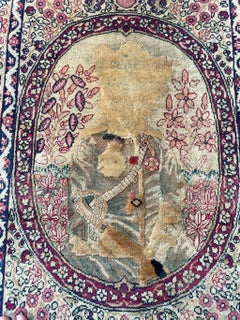 Banksy of Rugs Antique Kerman Lavar, c. 1920-30's