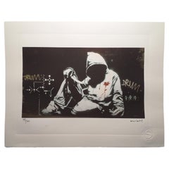 Banksy « The Street Artist Graffiti » (L'artiste graffiti de la rue)