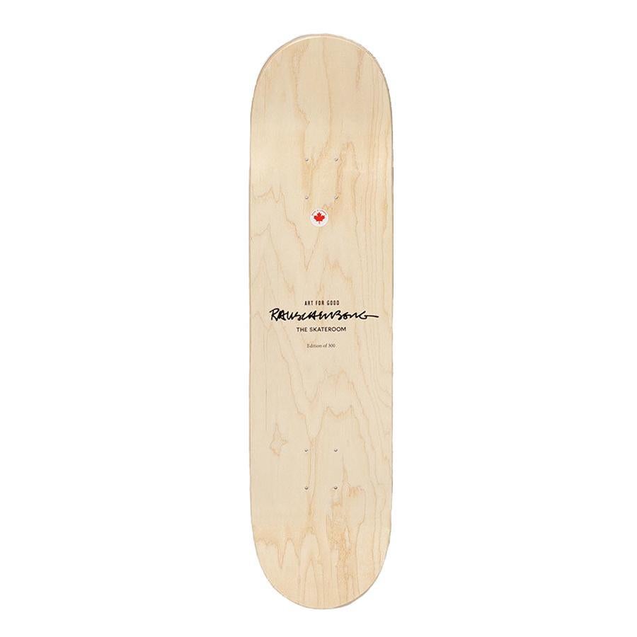 Hand-Carved Banner Skateboard Decks after Robert Rauschenberg For Sale