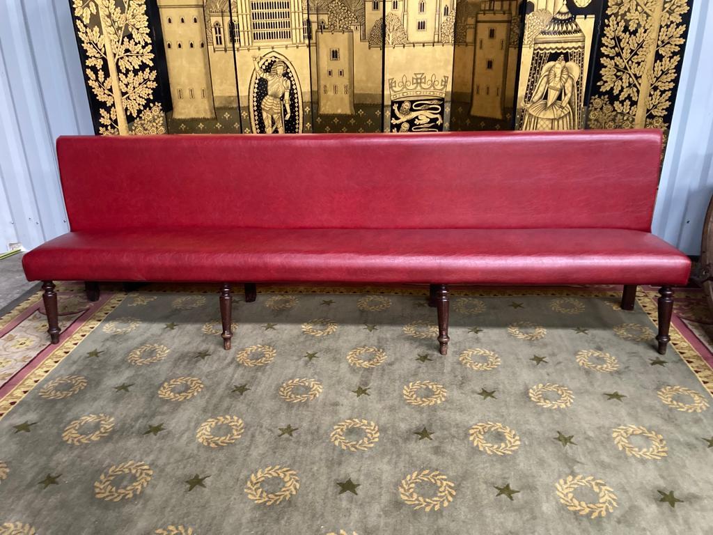 Textile Banquette De Bistrot, laiton, 1900