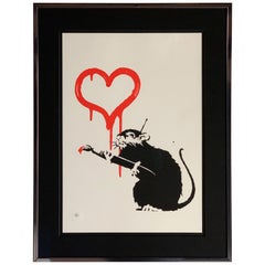 Bansky Love Rat 2004 Unsigned