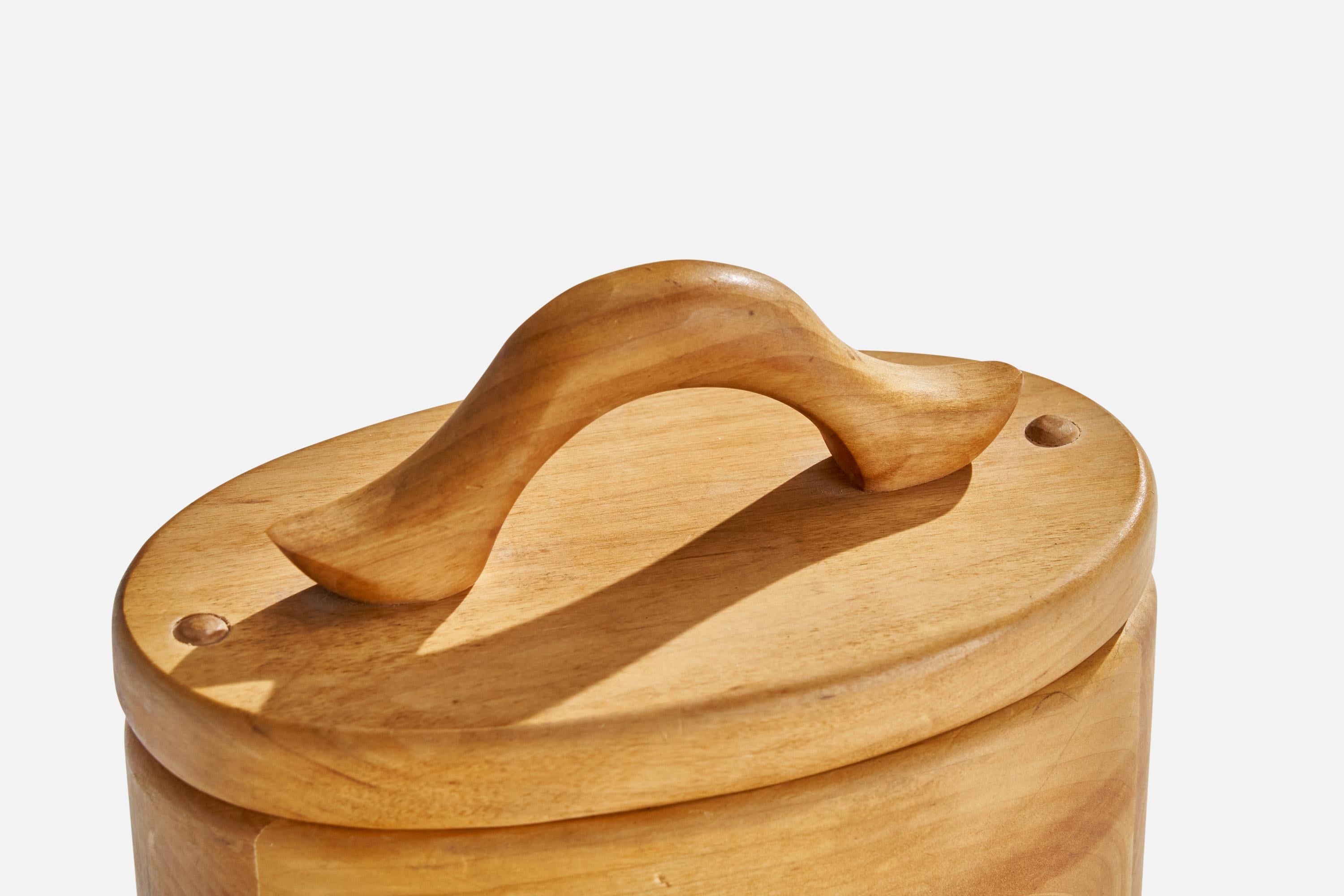 Late 20th Century Bänsteboa, Lidded Box, Wood, Sweden, 1970s For Sale