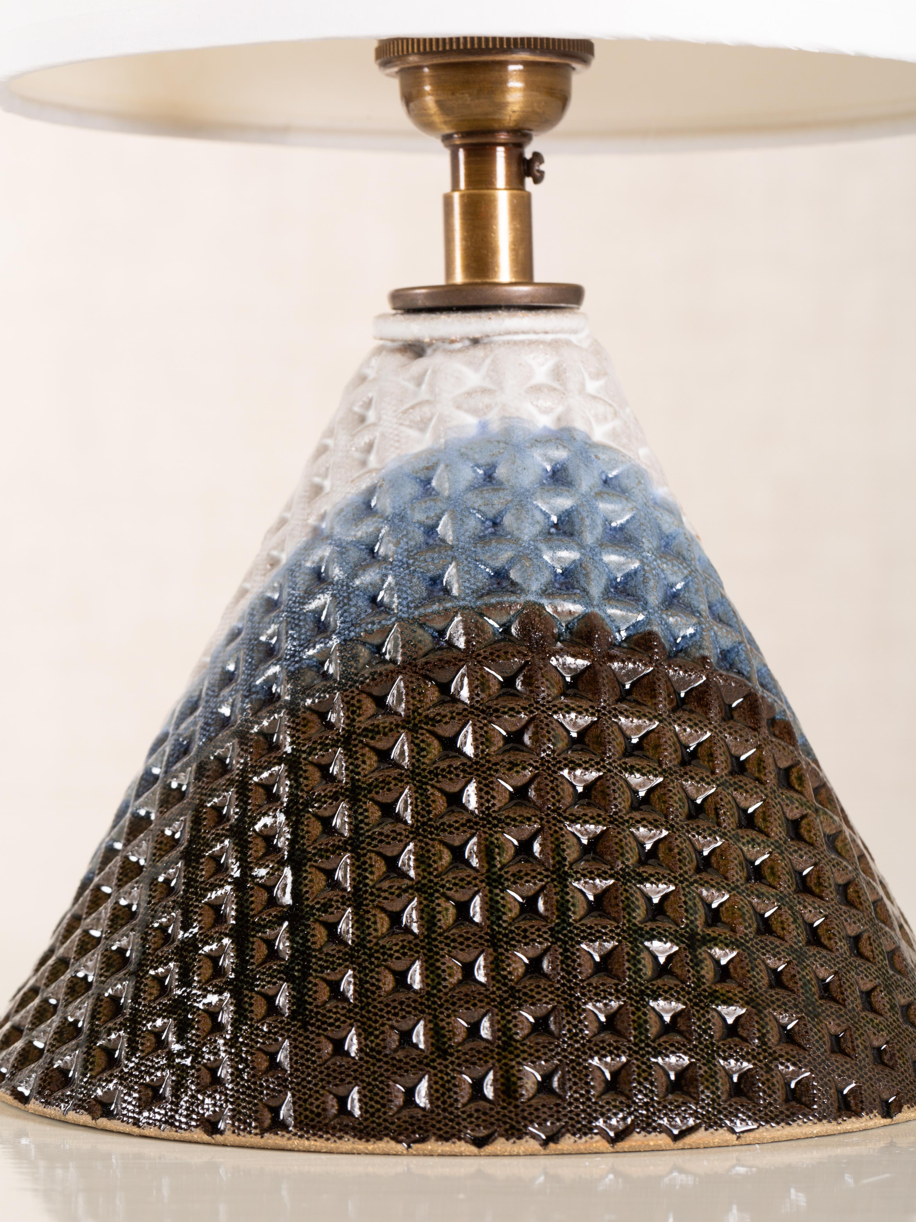 Modern Bantam Lamp, Ceramic Sculptural Table Lamp by Dumais Made