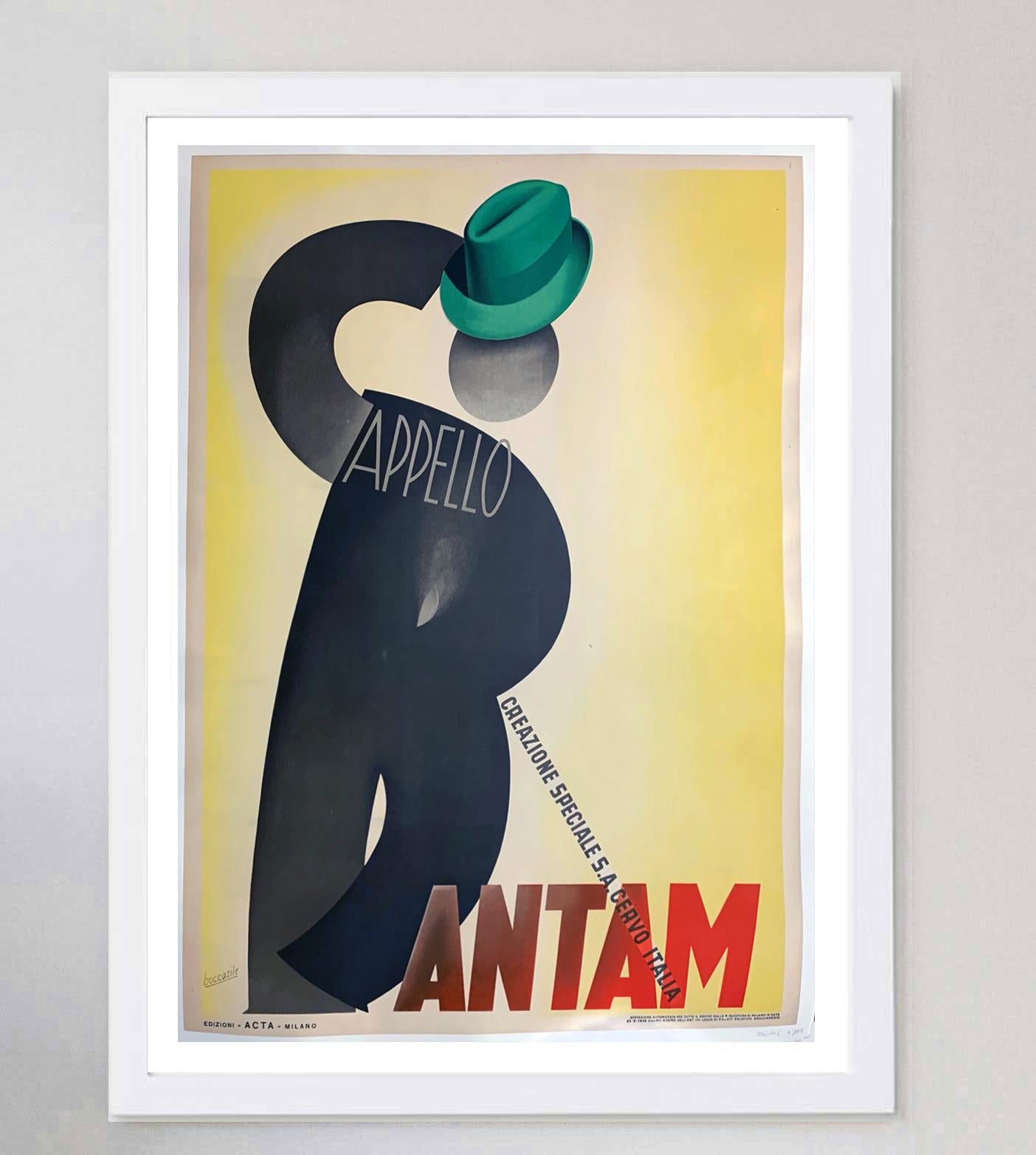 Art Deco Bantam - Leonetto Cappiello 1938 Original Vintage Poster  For Sale