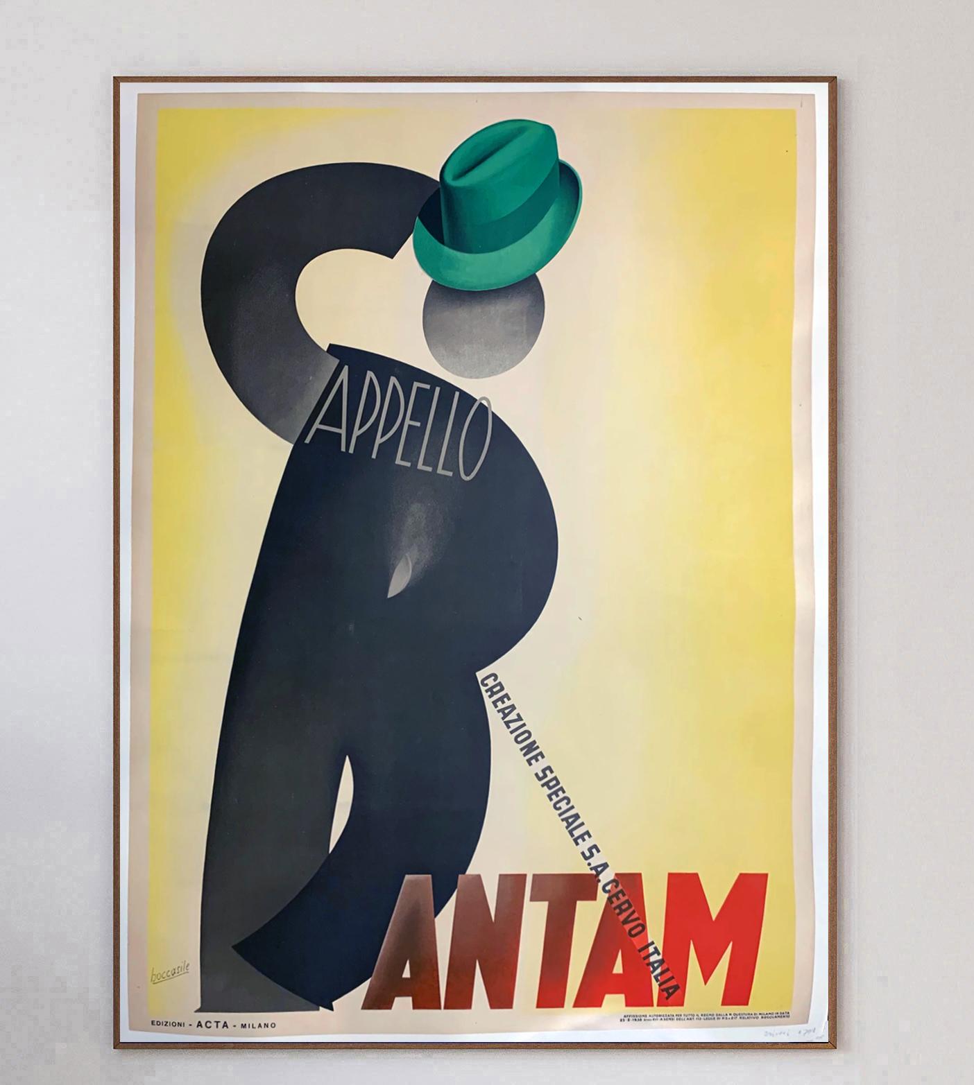 Bantam - Leonetto Cappiello 1938 Original Vintage Poster  In Good Condition For Sale In Winchester, GB