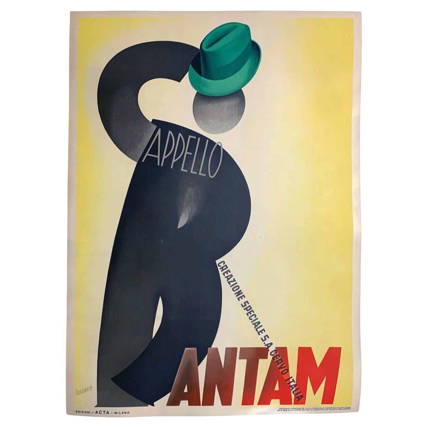 Affiche vintage d'origine Bantam - Leonetto Cappiello 1938 