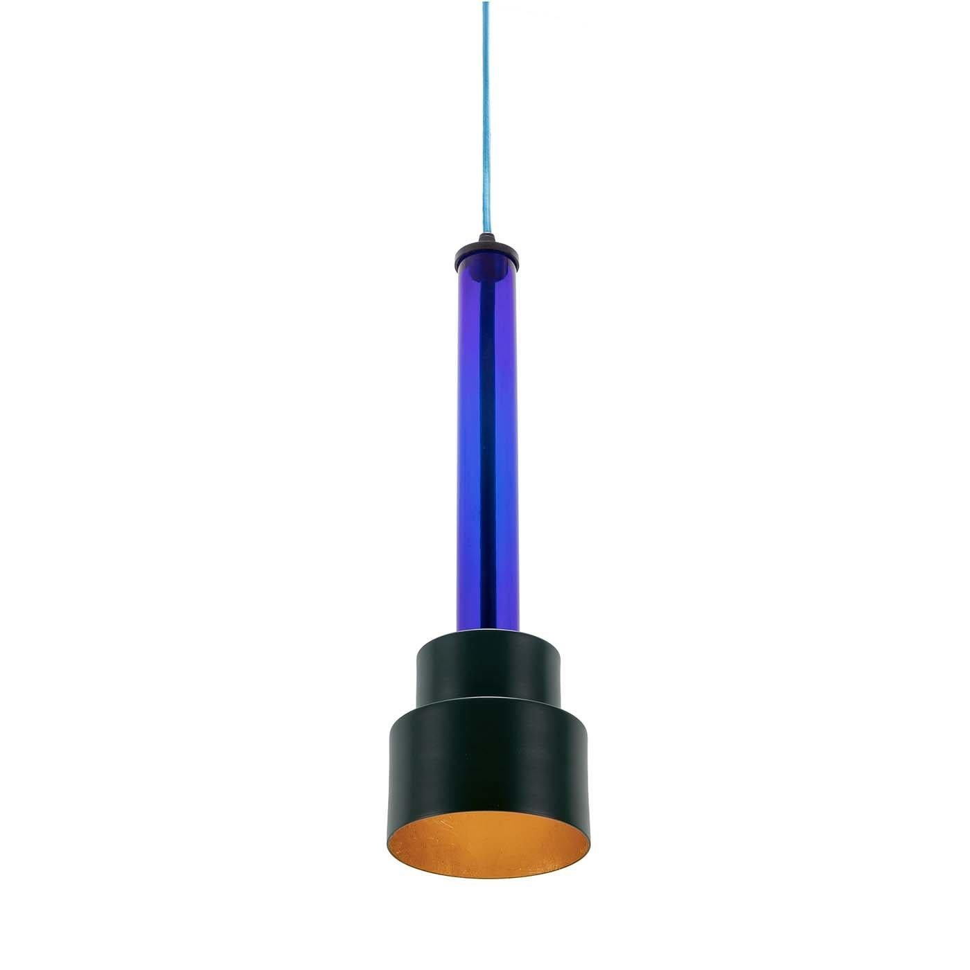 Lampada a sospensione B'Anthology N. 5 Nero e Foglia d'Oro in vendita 2