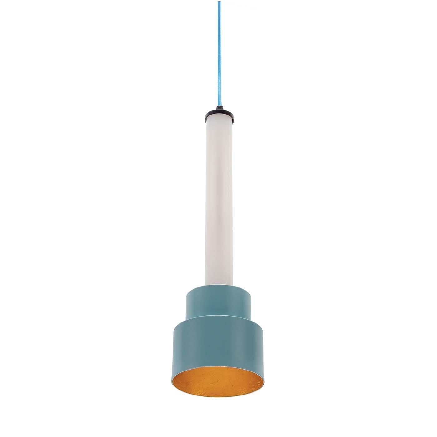 Lampada a sospensione B'Anthology N. 5 Turchese e foglia d'oro in vendita 2
