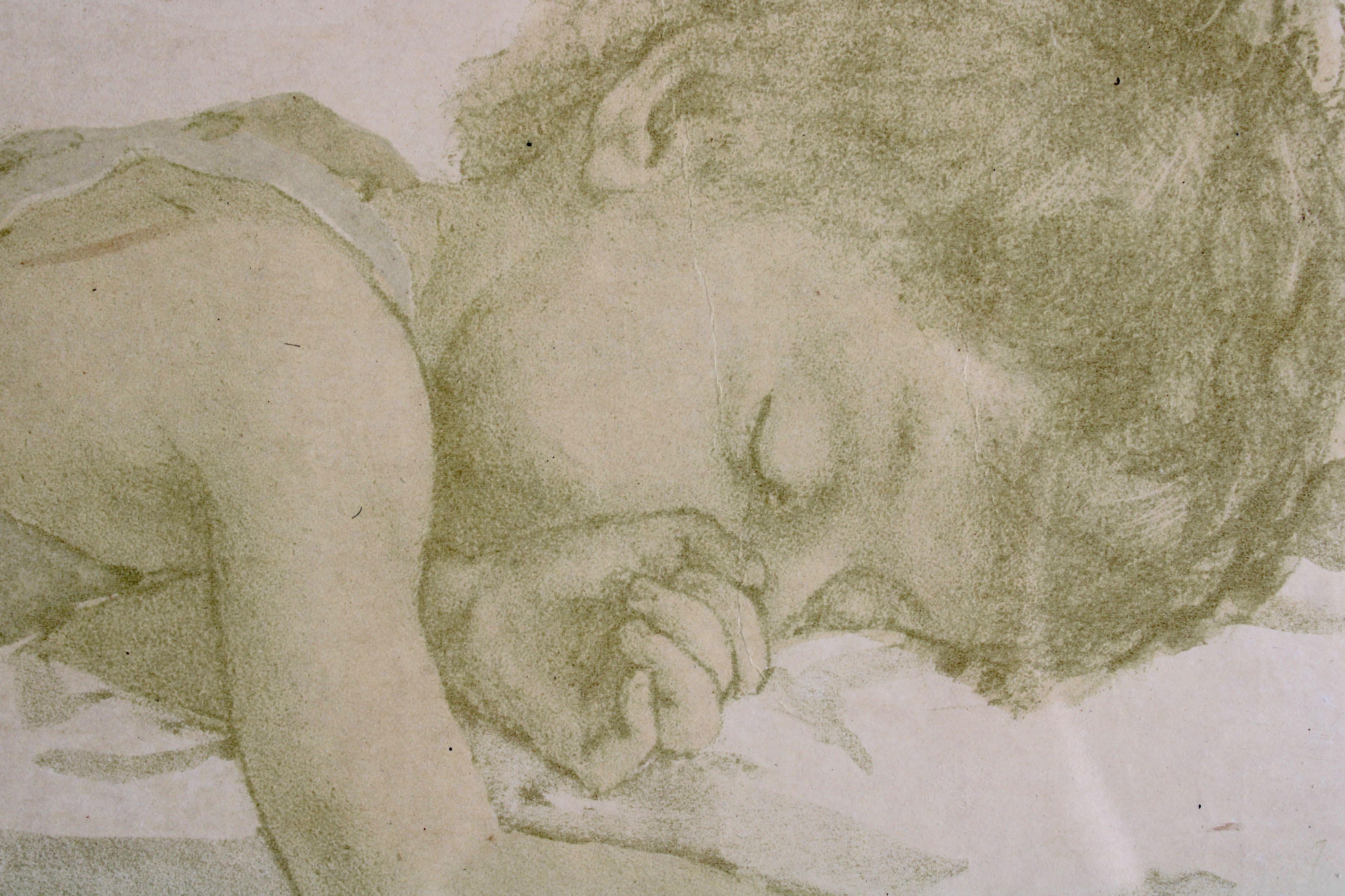 El niño  1/17. 1983. Papel, litografía, 39x51 cm - Print Posmoderno de Banuta Ancane