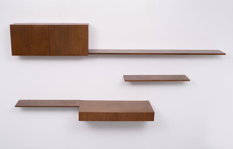German Banz Bord wooden Floating Wall System, 1970s For Sale